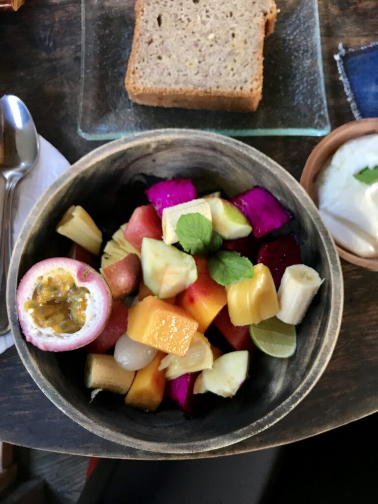 The Garden Kafe Breakfast Fruit Bowl & Banana Bread