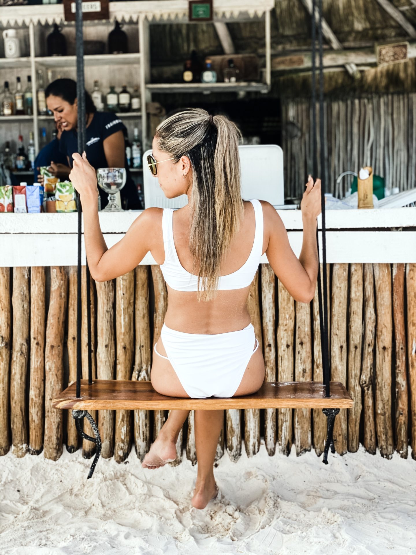 Tulum, MX White Swimsuit Photoshoot 