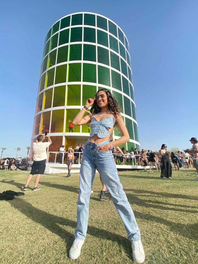 Coachella Music Festival OOTD2 Denim Butterfly Outfit