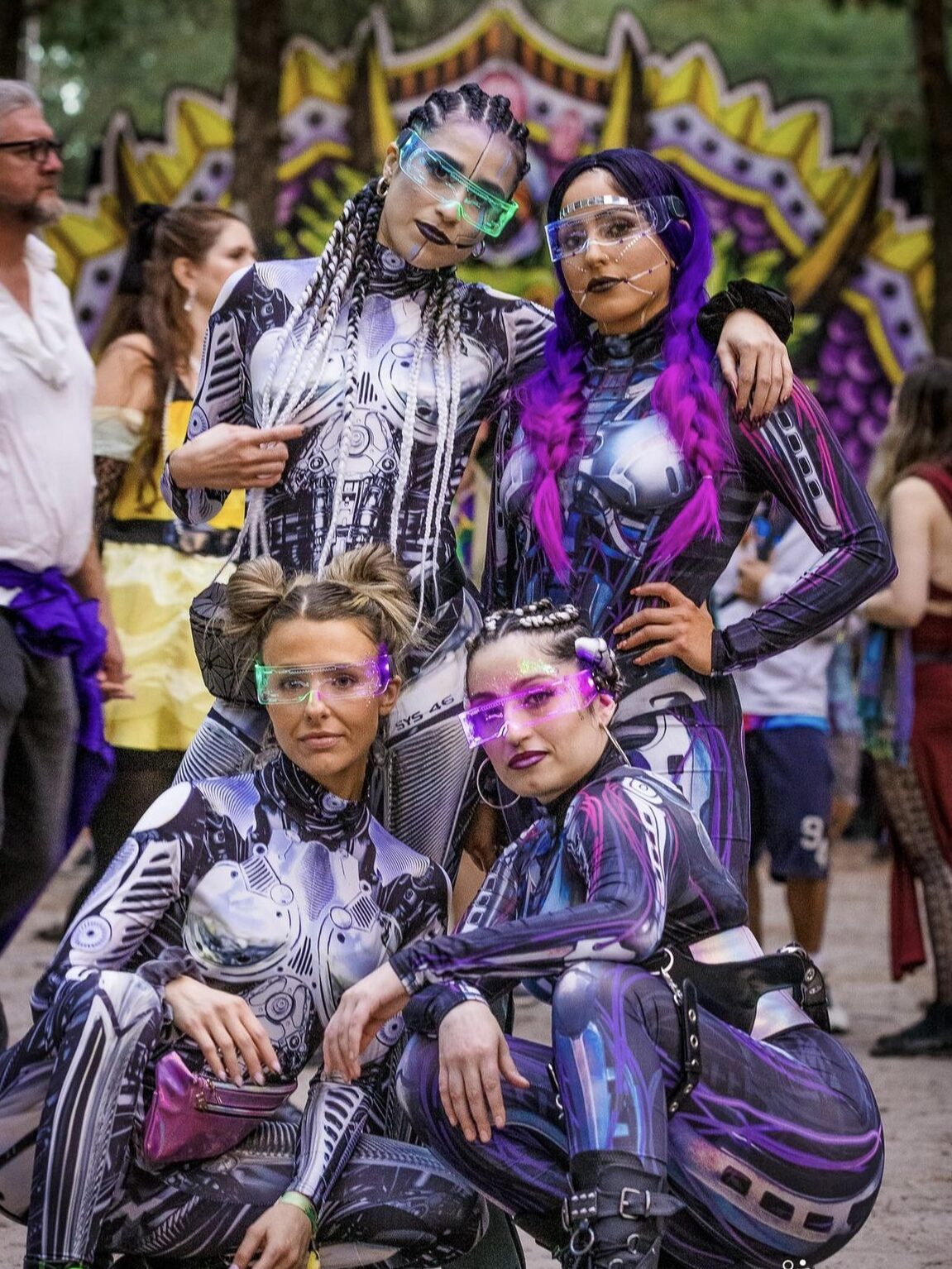 Hulaween Music Festival Halloween Robot Group Costumes