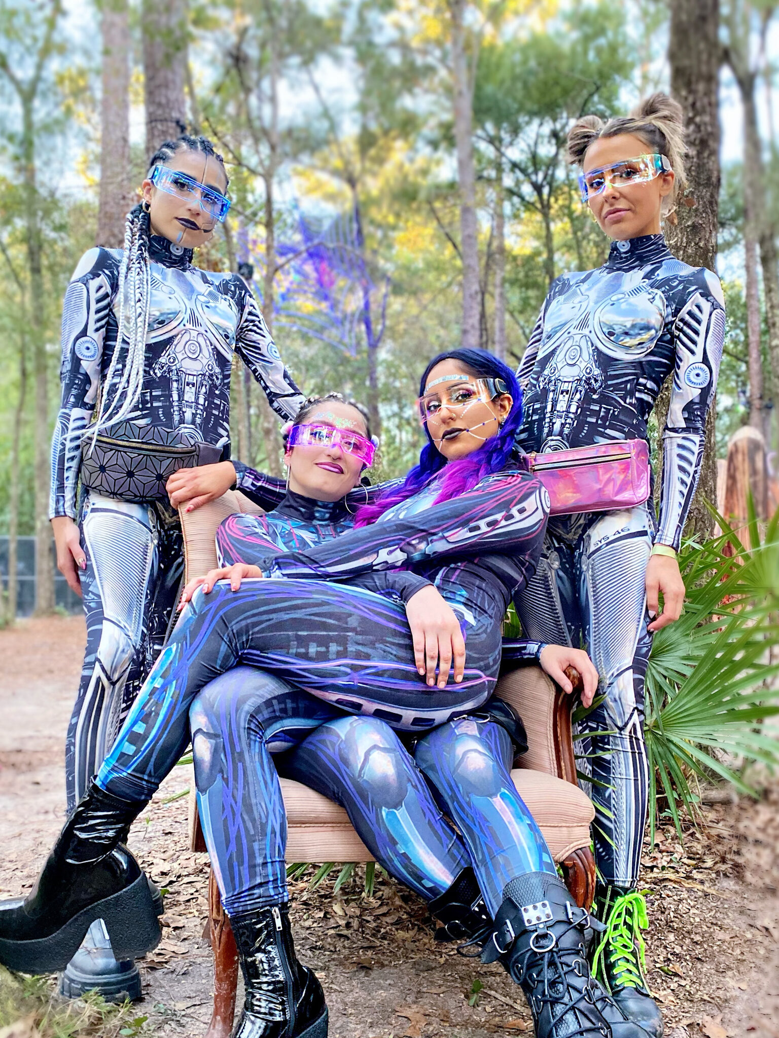 Hulaween Music Festival Halloween Robot Group Costumes